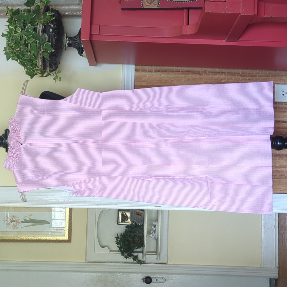 Lilly Pulitzer Light Pink Ruffle V-Neck Sleeveless Mini Dress - Picture 6 of 8